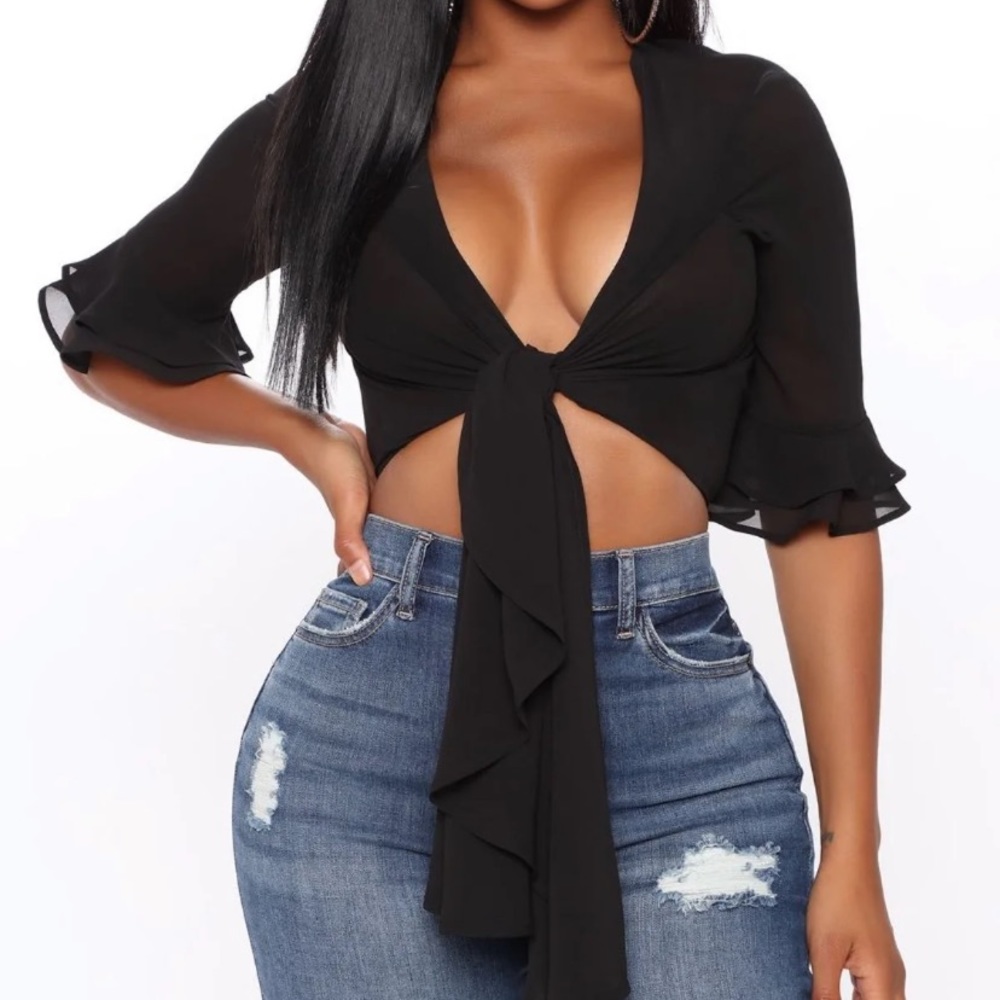 Fashion Nova Front Tie Top